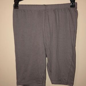 Gray Biker Shorts